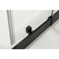 Adjustable 1000x900mm Double Sliding Door Glass Shower Screen in Black