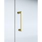 Adjustable 900x1200mm Double Sliding Door Glass Shower Screen in Gold