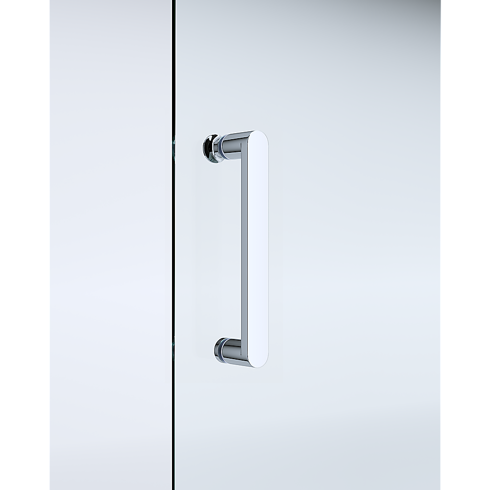 Adjustable 1400x800mm Single Door Corner Sliding Glass Shower Screen in Chrome