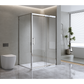 Adjustable 1400x800mm Single Door Corner Sliding Glass Shower Screen in Chrome