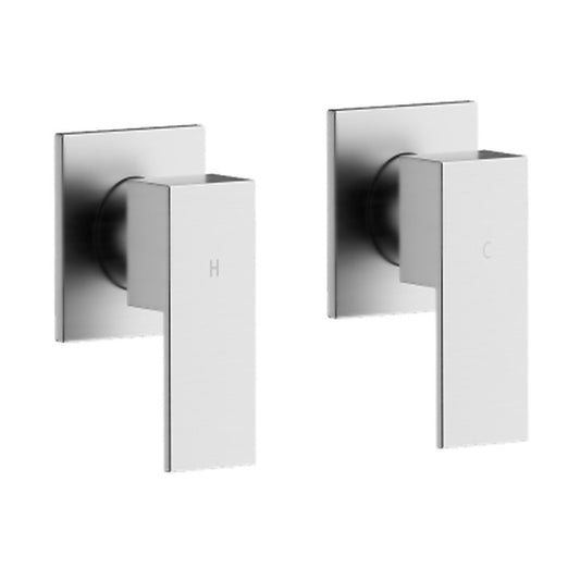 Bathroom Shower Bath Hot and Cold Square Mixer WATERMARK Certified in Chrome