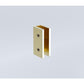 100cm Wall to Wall Frameless Shower Screen with Gold Brackets and SS Hinges, Square Knob Handle