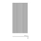 100cm Reeded Single Shower Glass Screen with Gunmetal Wall U-Brackets