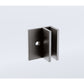 100cm Reeded Single Shower Glass Screen with Gunmetal Wall F-Brackets