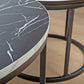 Coffee Table Round Marble Nesting Side Furniture