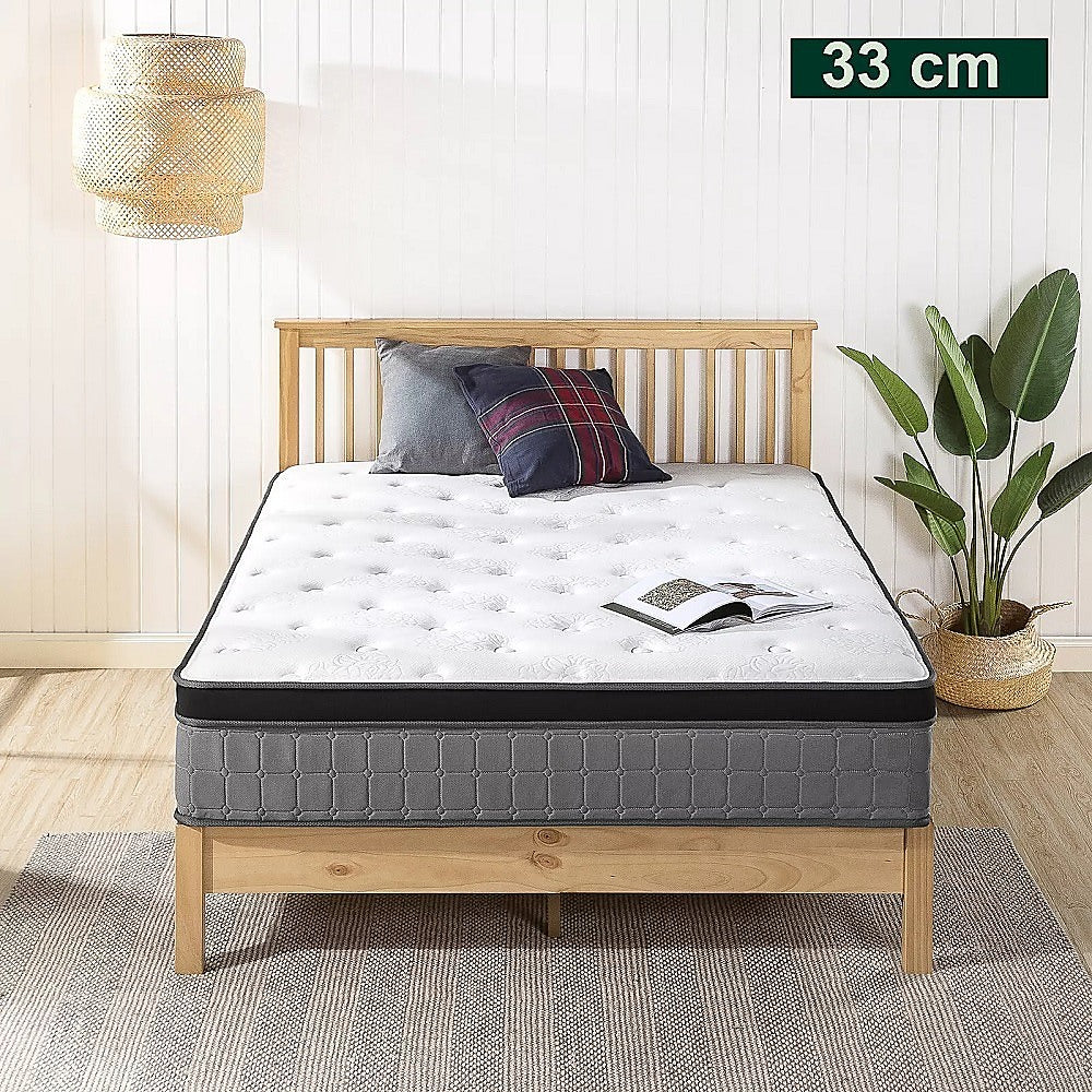 Mattress Double Euro Top Pocket Spring Motion Isolation CertiPUR-US Certified