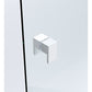 Brass Shower Door Square double pull Handle in White