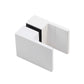 Brass Shower Door Square double pull Handle in White