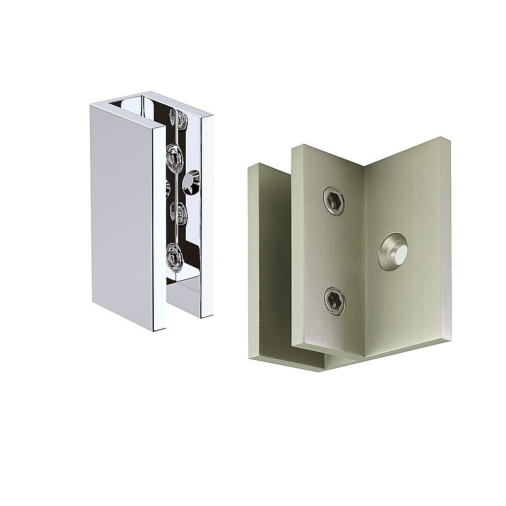 Glass-to-wall/floor Shower Screen F-bracket in Chrome