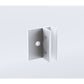 Glass-to-wall/floor Shower Screen F-bracket in White