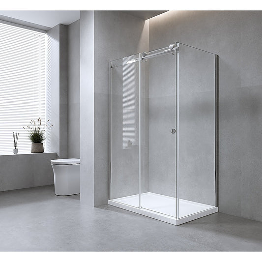 Hardware Accessories for Frameless Glass Sliding Door Shower Screen in Chrome