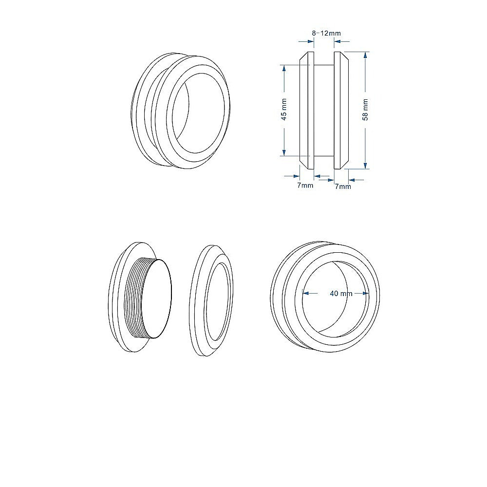 100cm Frameless Diamond Shower Screen with Chrome Brackets and SS Hinges, Round Handle