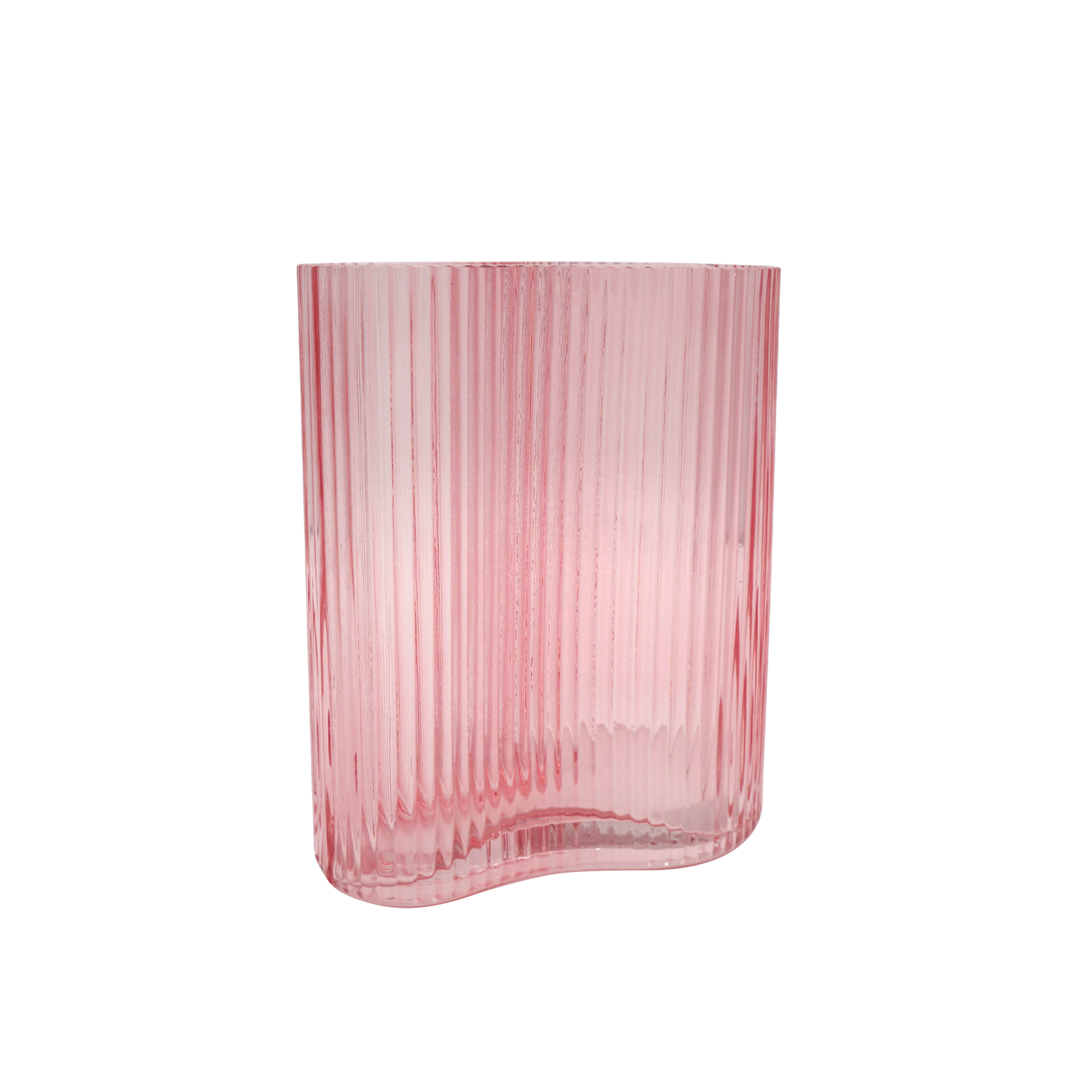 Suzhou Curved Vase Small Pink