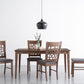 ALLEGRO Dining Table + 6x ASBEL Dining Chair - 7 Piece Dining Set - Cocoa