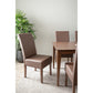 ALLEGRO Dining Table + 6x MESI Dining Chair - 7 Piece Dining Set - Cocoa