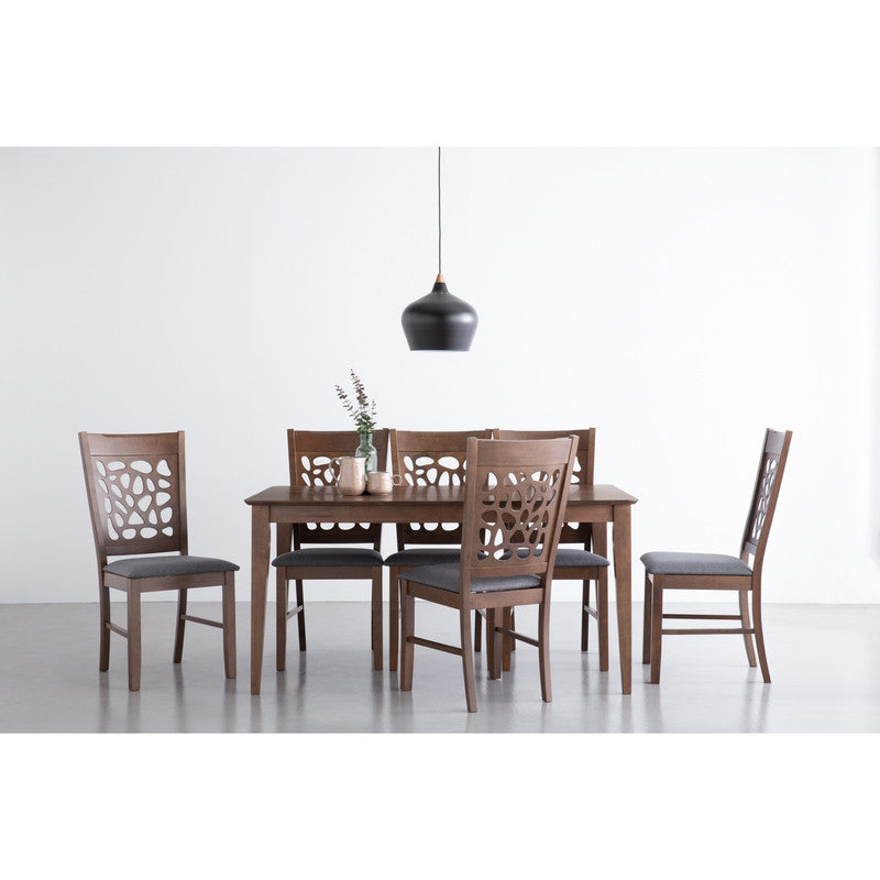 Mesi Timber Dining Chair x2  - Cocoa