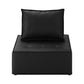 Oikiture 2pcs Pu Leather Sofa Couch Louge Chair Home Furniture Black