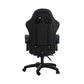 Oikiture Home Gaming Chair Executive Computer Desk Chair with Footrest and Lumbar Pillow Massage Office Chair Black and Blue