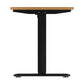 Oikiture Standing Desk Electric Height Adjustable Motorised Sit Stand Desk Black and OAK