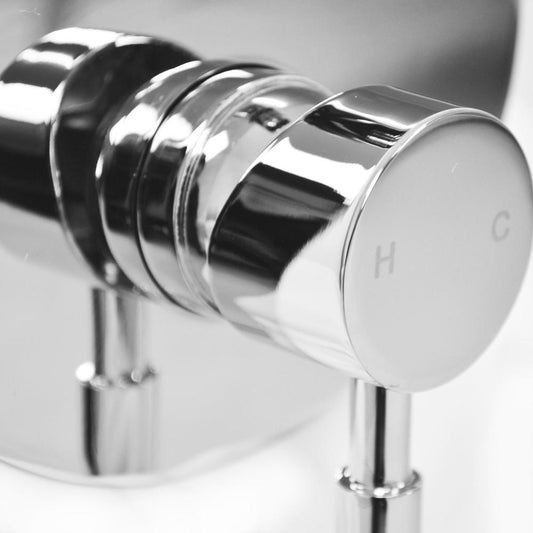 Chrome Shower Mixer Valves Wall Mount Bathroom Brass Bath Shower Tap