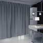 Long Blockout Curtain 295x273cm PINCH PLEAT+ Hooks High Level Fabric Grey Blue