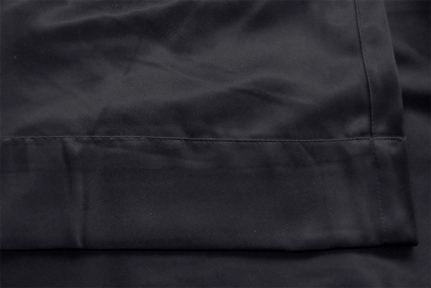 Blockout Curtains 560x230cm PINCH PLEAT Blackout High Level Fabric Black w/Hook