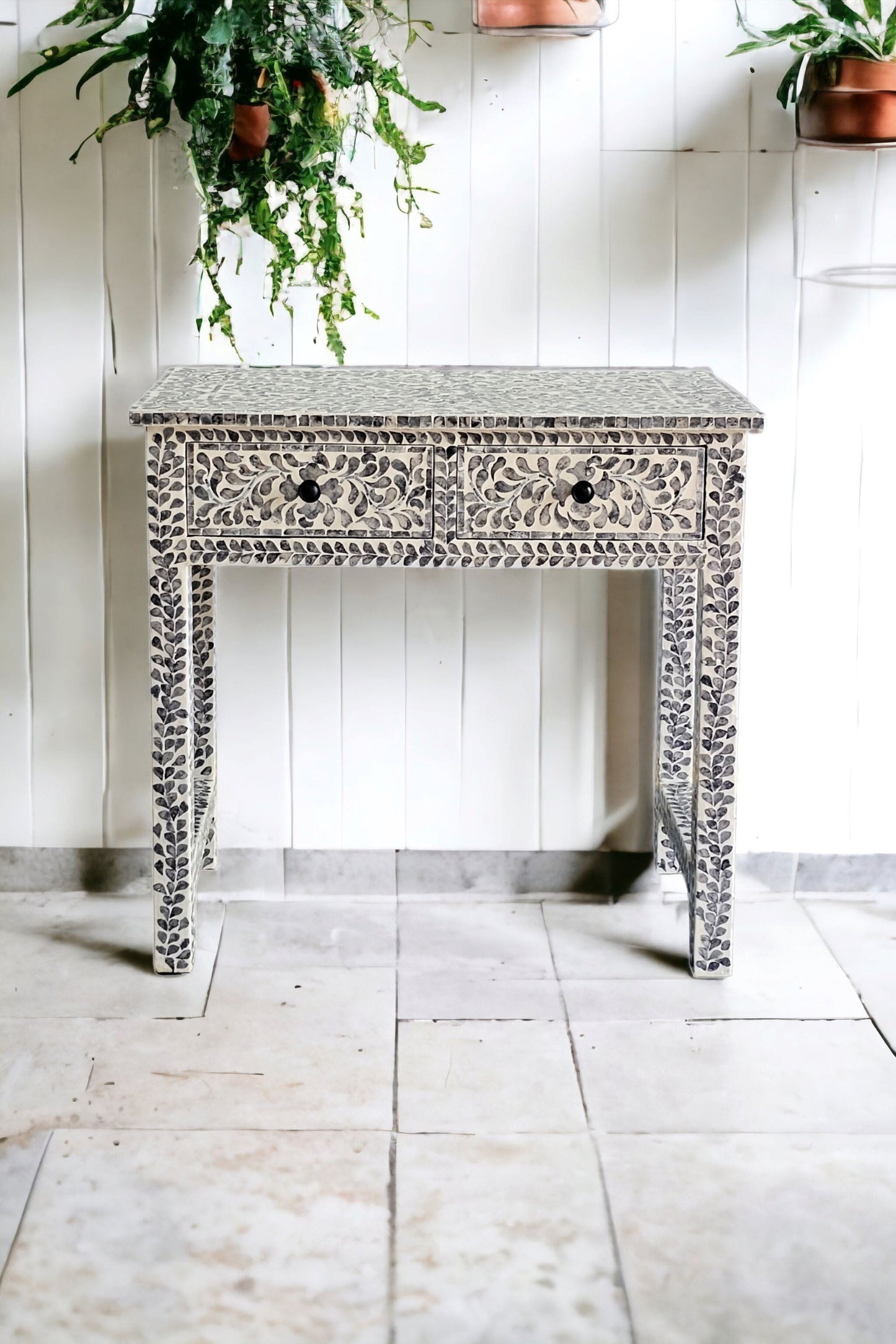 MOTHER OF PEARL ESSENCE DESK/CONSOLE