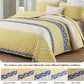 Ornate Quilted coverlet and pillowcovers set: Embellished Beauty - Queen size