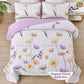 Knit Quilted coverlet and pillowcovers set: Cozy and Textured - Queen size