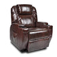 Recliner Lift Heat Massage Armchair Sofa Leather 2 Motor Chair Brown