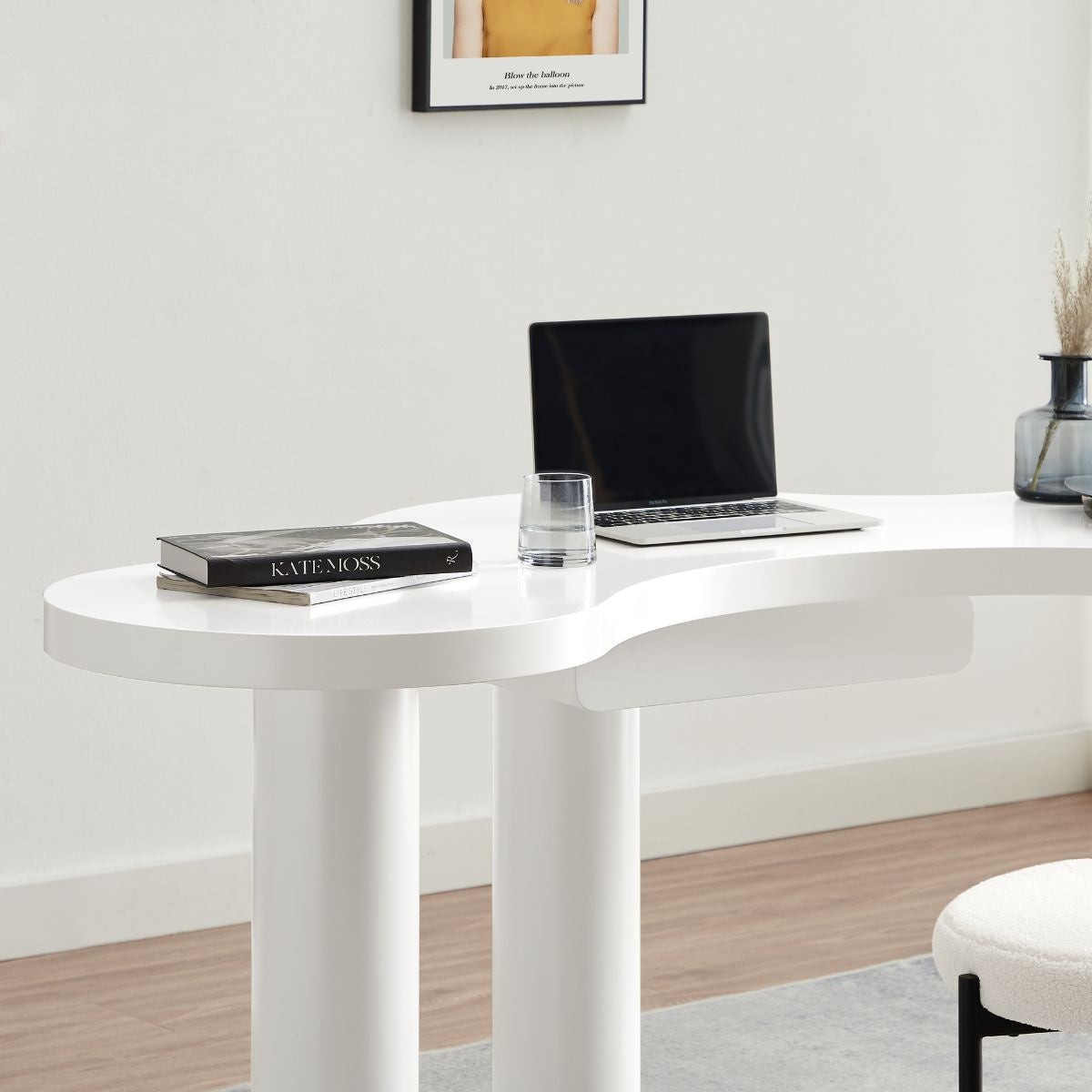 Aurora White Office Desk