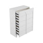 Dome White 5 Chest of Drawers