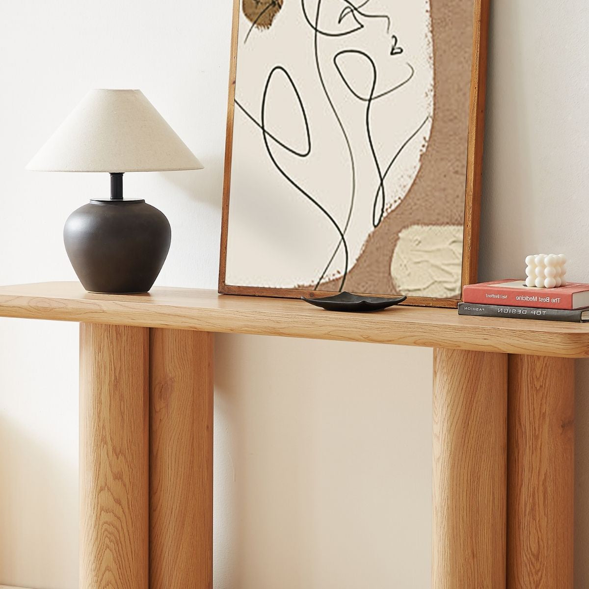 Tanner Natural Wooden Console Table