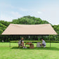 Outdoor camping square sky curtain, black glue sky curtain, sun and rain protection 400*300cm