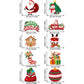 Set of 10 Christmas Hanging Door Decorations - Santa, Snowman, Stocking, and Gingerbread Ornaments  (3 set,  30 pieces)