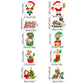 Set of 10 Christmas Hanging Door Decorations - Santa, Snowman, Stocking, and Gingerbread Ornaments  (3 set,  30 pieces)