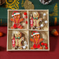 (2 set)Christmas Gingerbread Ornaments Set - Festive Wooden Decorations for Tree, Set of 12