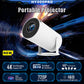 HY300PRO Portable Projector - 4K Decoding, Wi-Fi 6, 720P HD with 160 ANSI Lumens