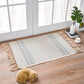 Bohemian Cotton Area Rug with Tassels - Geometric Pattern, Decorative Floor Mat 60*90cm