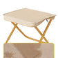 Beige Outdoor Folding Stool with Carrying Handle - Portable Camping Seat, Fishing Chair, Collapsible Zipper Stool for Outdoors, Queueing, and More