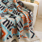 70X100cm Bohemian Woven Throw Blanket - Soft Decorative Sofa Cover with Tassels for Living Room and Bedroom