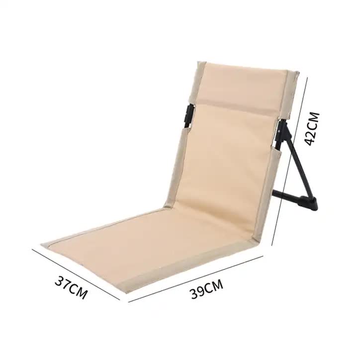 White Outdoor Folding Lawn Chair with Backrest - Lightweight, Portable Camping Chair, Beach & Park Recliner, Easy-to-Carry for Relaxing Outdoors