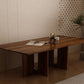 Oak Melamine Dining Table 6 Seater