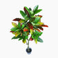 125cm Faux Artificial Home Decor Potted Codiaeum Plant