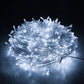 100 Solar LED Fairy Lights 8 Function Memory Hold Christmas Decoration Cool White