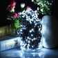 100 Solar LED Fairy Lights 8 Function Memory Hold Christmas Decoration Cool White