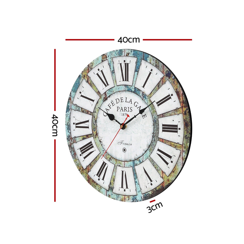 Artiss 40CM Wall Clock Rustic Design