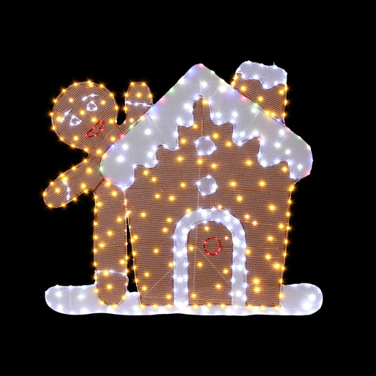 Jingle Jollys Christmas Lights Gingerbread Motif 330 LED Fairy Light Decoration