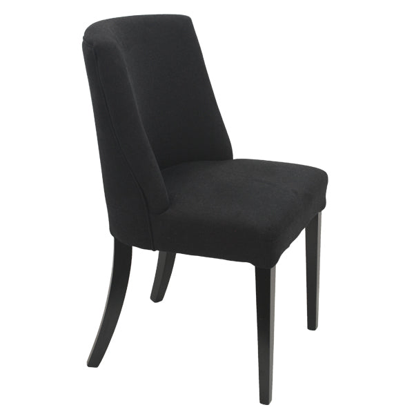 Ophelia Dining Chair Black chrome ring on back