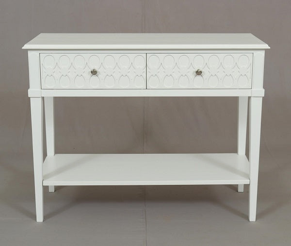 Kioloa Console w/2 drawers Semi Gloss finish